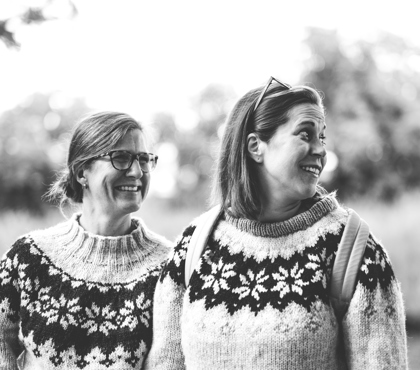 Om hus og folk profilbilde svart hvitt