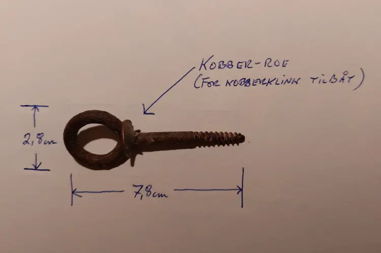 Øyekrok Variant Med Kobberoe Fra Båtbygging
