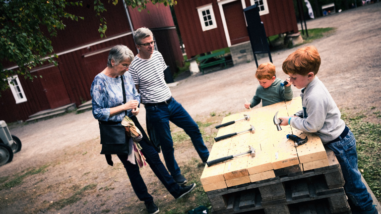 Aktiviteter på bygningsverndagen på Norsk folkemuseum Foto Ole Kristian Losvik