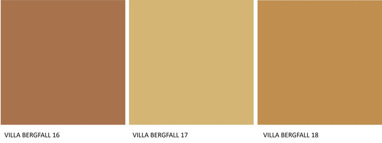 Villa Bergfall Historisk Fargekart Rad 6
