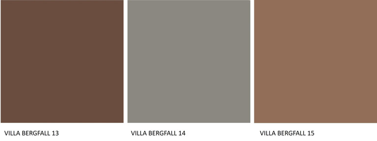 Villa Bergfall Historisk Fargekart Rad 5