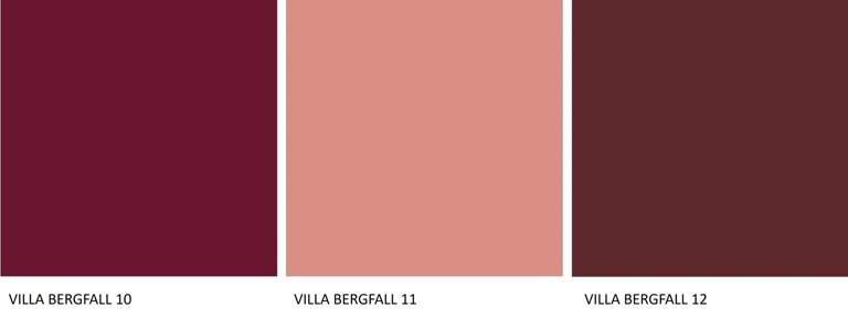Villa Bergfall Historisk Fargekart Rad 4