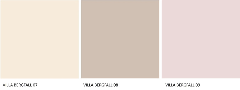 Villa Bergfall Historisk Fargekart Rad 3