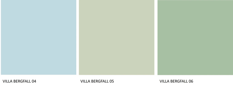 Villa Bergfall Historisk Fargekart Rad 2