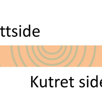 Moderne justerte kledningsbord har annen hver gang kutret margside og yteside, og dermed mister man muligheten for å sette kledningen opp med margsiden vendt ut på alle bord.