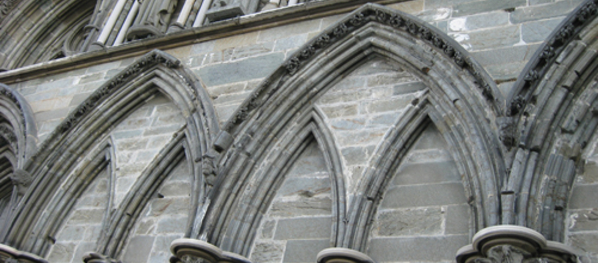 Fra vestveggen, Nidarosdomen. Foto: Bygg og Bevar