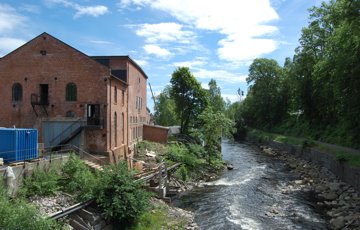 Kulturminnefondet støtter mangfold. Hammerdalen, industrianlegg i Larvik i Vestfold. Foto: Norsk Kulturminnefond