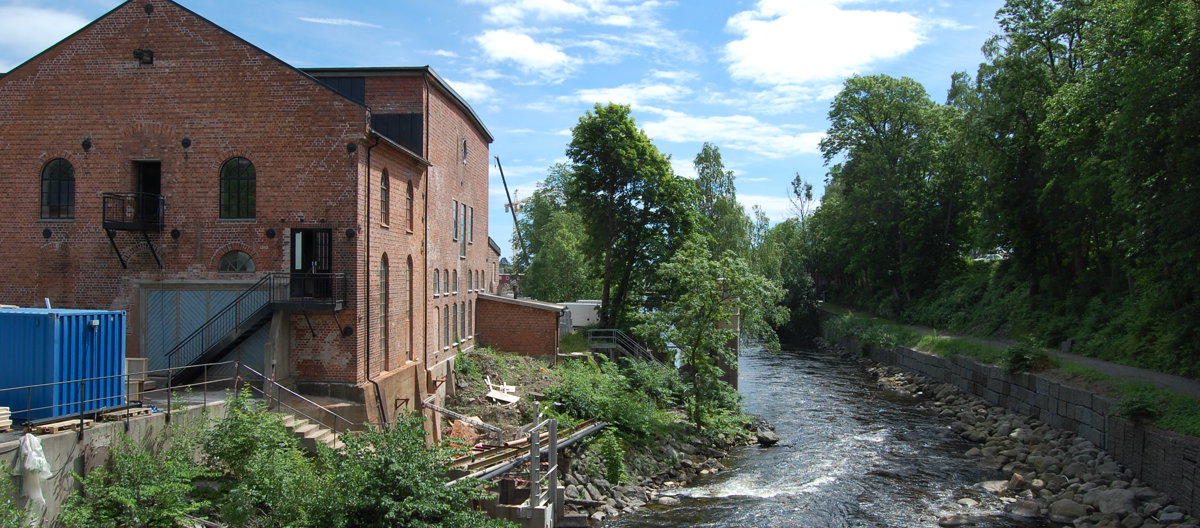 Kulturminnefondet støtter mangfold. Hammerdalen, industrianlegg i Larvik i Vestfold. Foto: Norsk Kulturminnefond