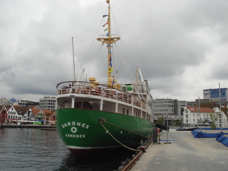 MS Sandnes ved kai i Stavanger. Kulturminnefondet yter støtte til fartøy. Foto: Norsk Kulturminnefond