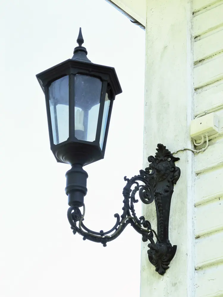 Støpejernslykt, tidlig 1900-tallet. Eidsberg i Østfold