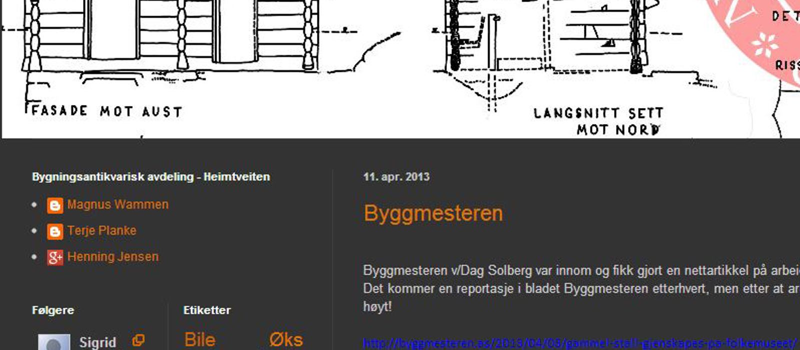 Egen blogg for dokumentasjonsprosjektet