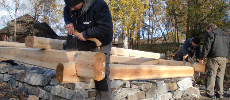 Lafting. Foto: Buskerud bygningsvernsenter