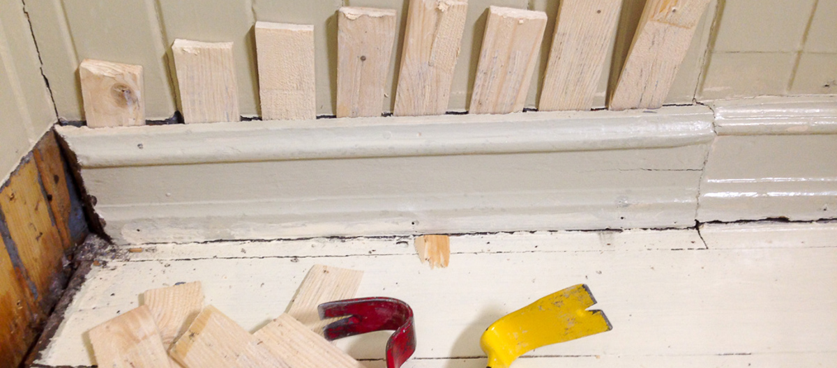 Tips: Slik får du løs gamle lister. Foto: Fosselven 1