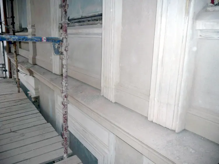 Ferdig båndgesims. Foto: A. L. Høyer AS