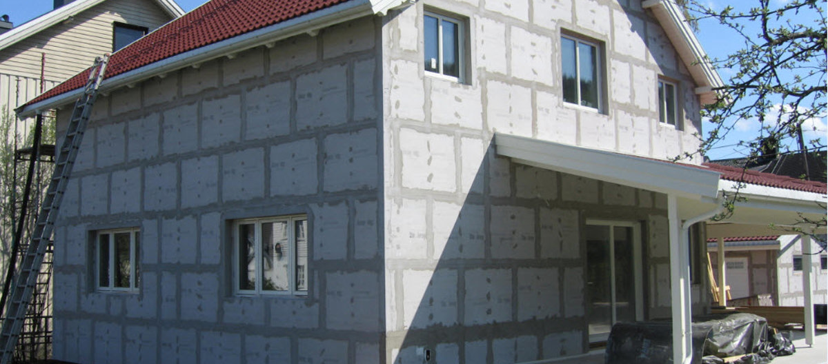 Fasadeløsningen for det norske klima. Foto: Weber