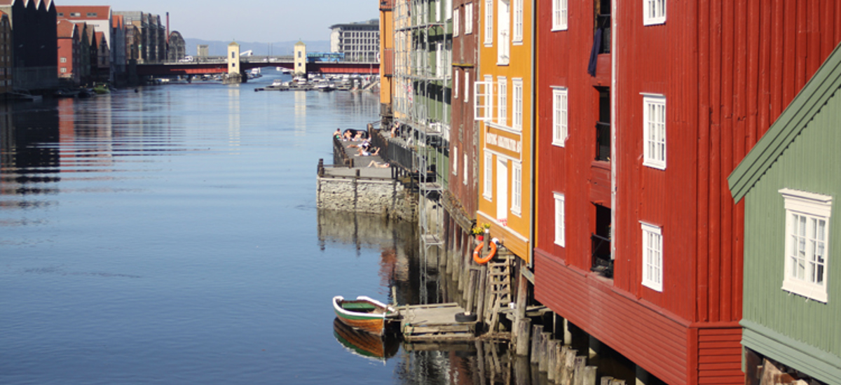 Det gode liv ved elva. Trondheim. Foto: Christel E. Wigen Grøndahl