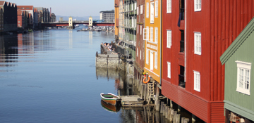 Det gode liv ved elva. Trondheim. Foto: Christel E. Wigen Grøndahl