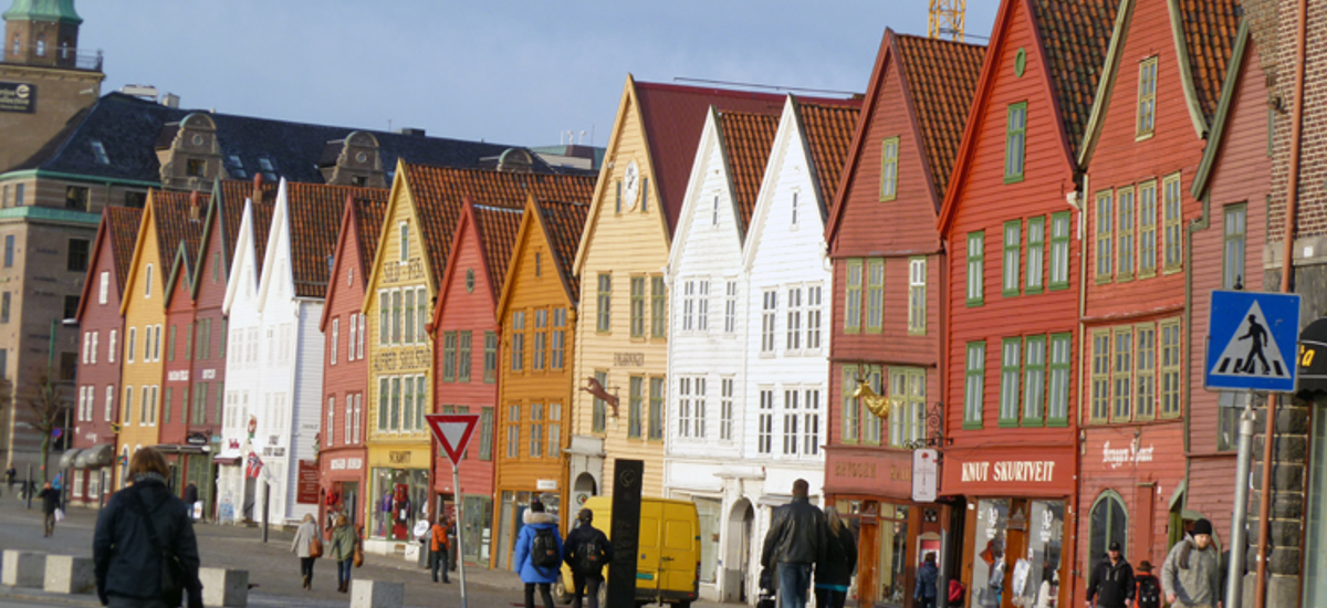 Bryggen i Bergen. Foto: Sigrid Solheim Murud