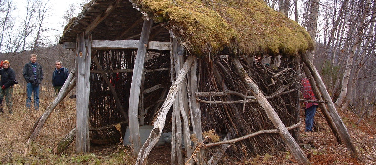 Samisk bygning, Sjærstad i Nordland. Foto: Marte Boro