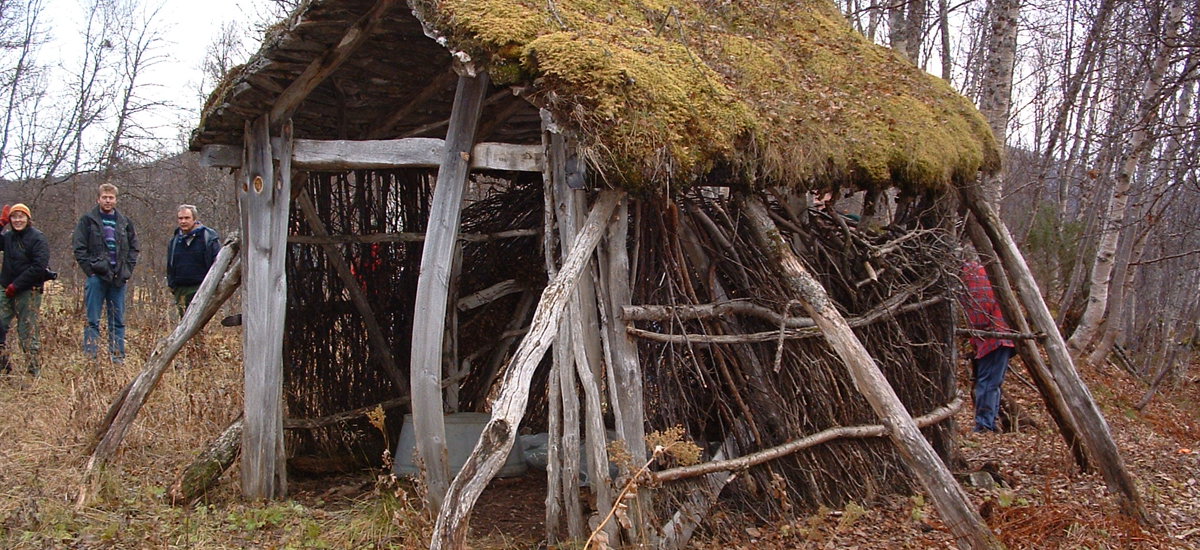 Samisk bygning, Sjærstad i Nordland. Foto: Marte Boro