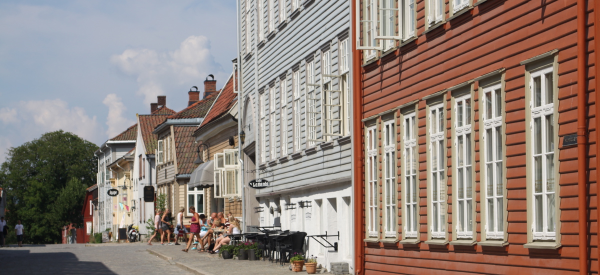 Trehusene i Gamle Fredrikstad er en opplevelse for besøkende Foto: CEWG