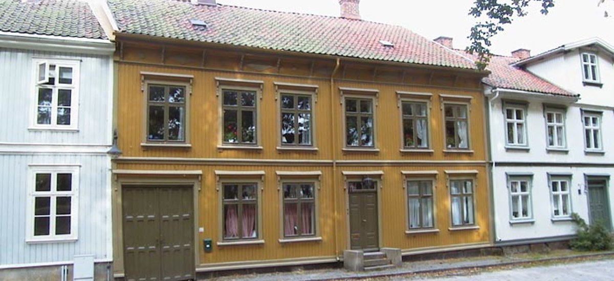 Gult trehus, Fredrikstad. Foto: Marte Boro