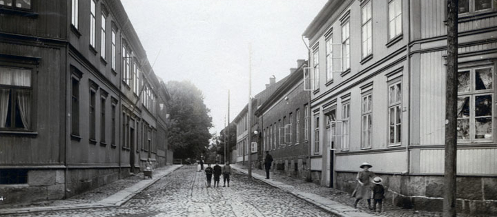 Kasernegaten i gamlebyen i Fredrikstad. Foto: Fredrikstad Museum