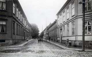 Kasernegaten i gamlebyen i Fredrikstad. Foto: Fredrikstad Museum