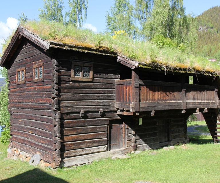 Handeloftet fra gården Hande i Vestre Slidre, nå på Valdresmusea. Foto: Bygg og Bevar