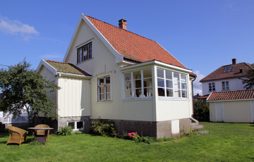 Flotte Villa Dammen i Moss er et reisverkshus, energieffektivisert på en skånsom måte. Foto: Bygg og Bevar