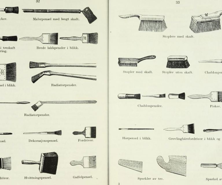 yrkeslaere-for-malere-av-pensler-Ruud og Hofseth
