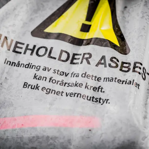 asbest forbakning