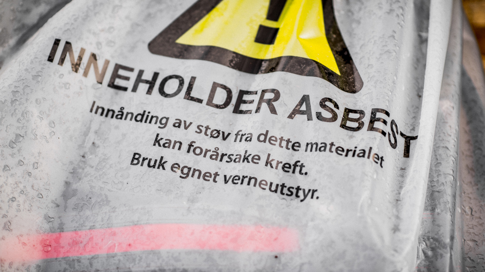 asbest forbakning