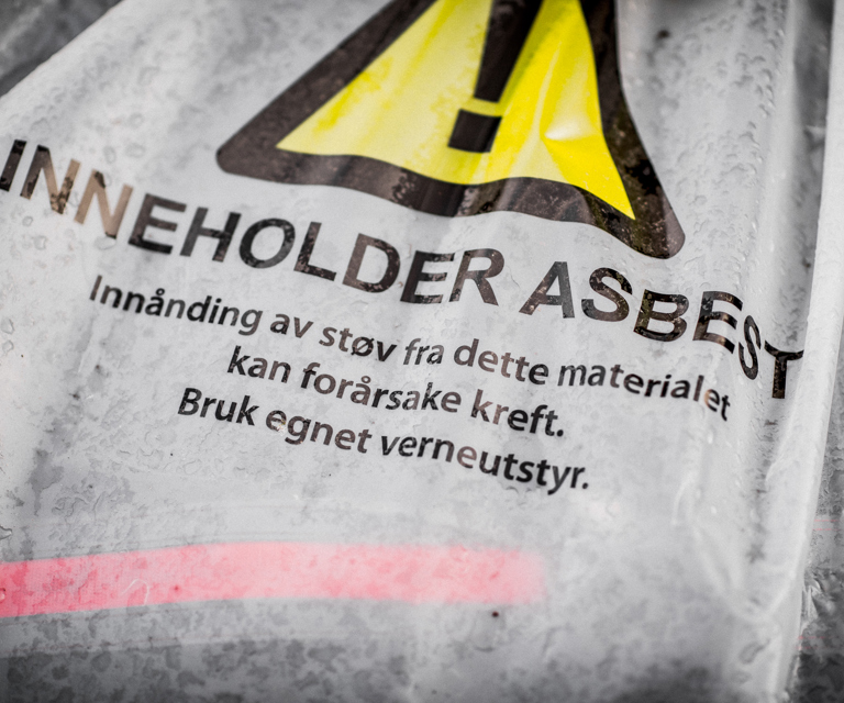 asbest forbakning