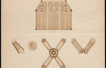 Andreaskors fra Lom Stavkirke. Foto: Kulturminnebilder