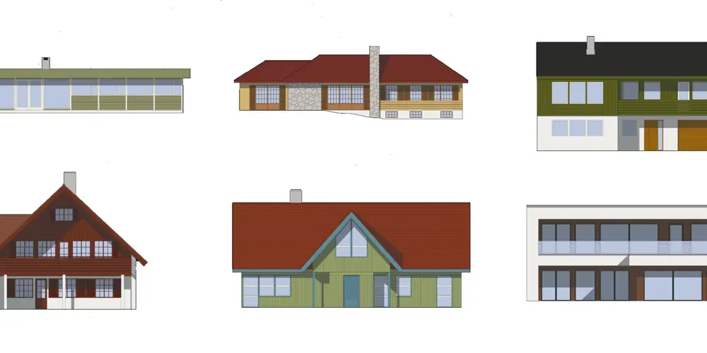 5 Typologier For Ferdighus. Ill Thea Sola