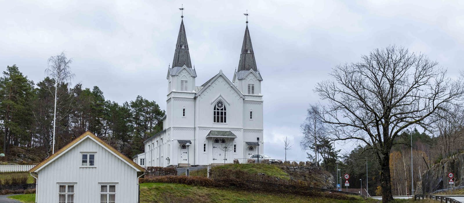Restaurering av Frydendalkirke i Risør. Fotograf: Marlen Langeland Hagen