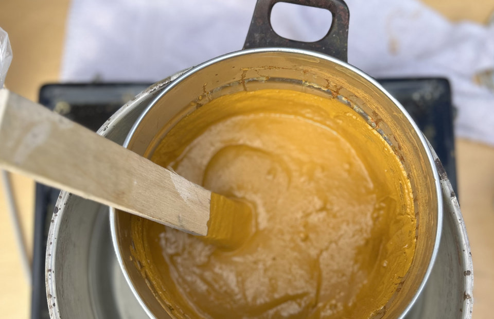 Komposisjonsmaling, foto Marlen Langeland Hagen, Bygg og Bevar